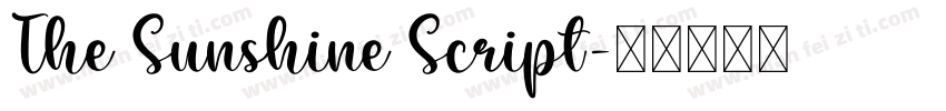 The Sunshine Script字体转换